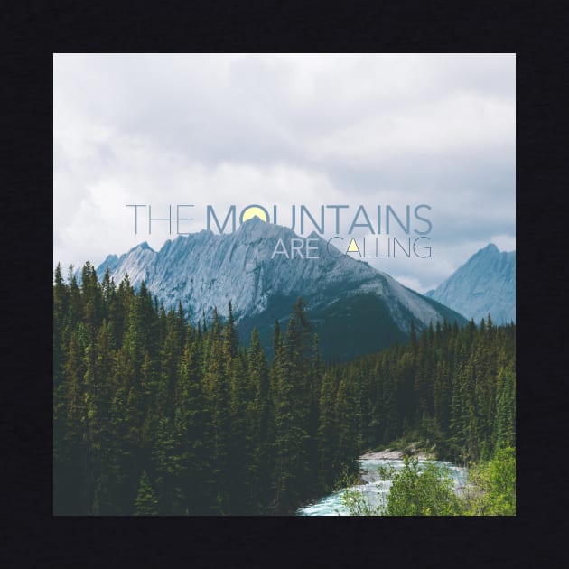 The Mountains Are Calling Typography Design by Admkng